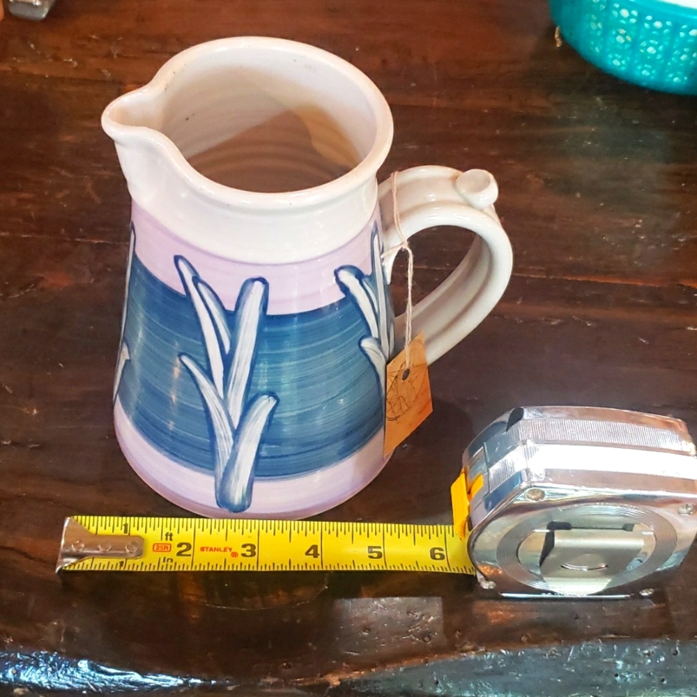 Signed Pottery Pitcher